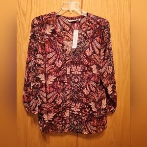 SOFT SURROUNDINGS  top metallic  flecks NWT $130. Feminine  sophisticated sz XL